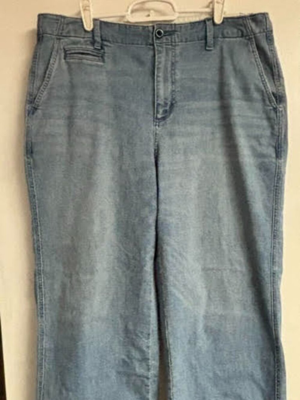 Lands End Wide Leg Cropped Jeans